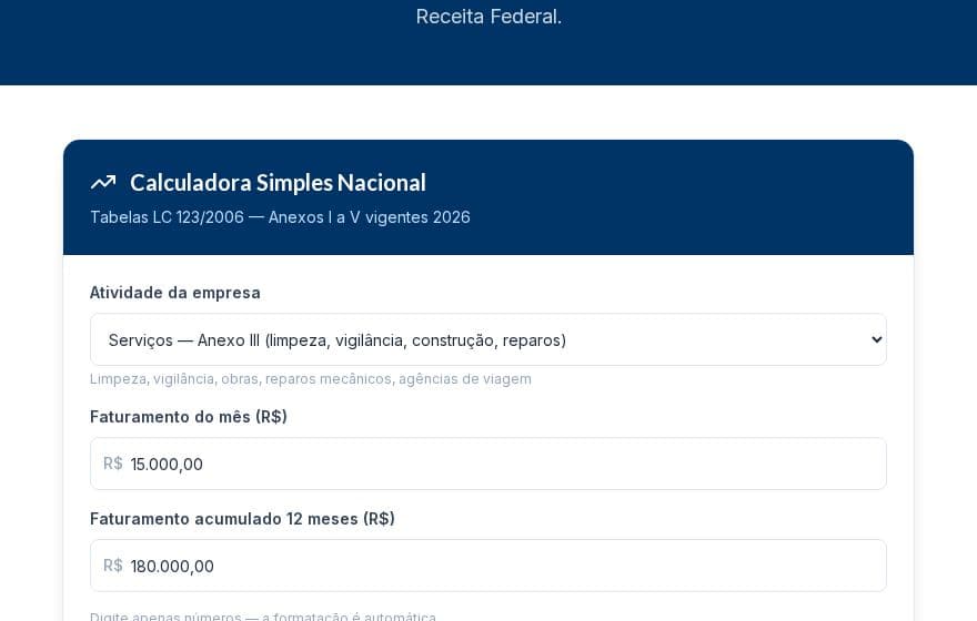 Preview da Simples Nacional