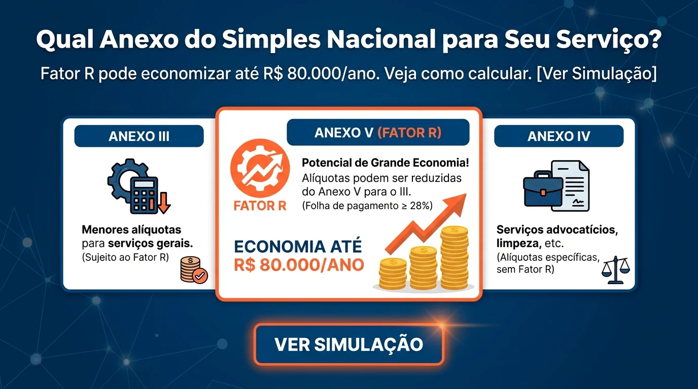 Qual Anexo do Simples Nacional para Seu Serviço? — Ver Simulação