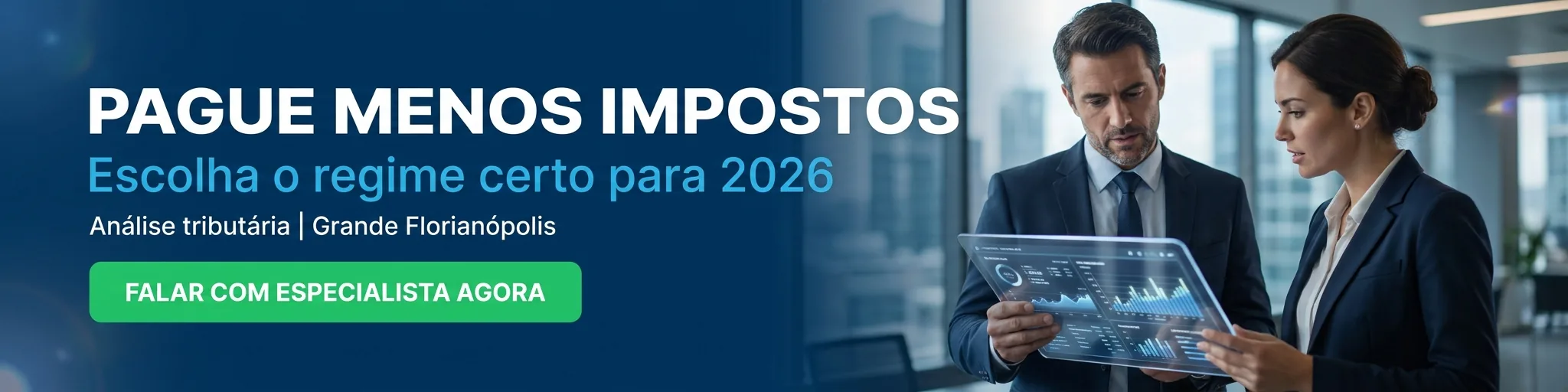 Pague Menos Impostos — Escolha o regime certo para 2026 | Parceria Assessoria Contábil