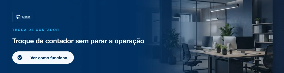 Ver como funciona a troca de contador com a Parceria